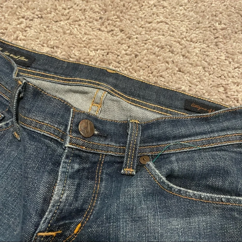 Citizens of humanity low waist flare Jean shorts blue size 26